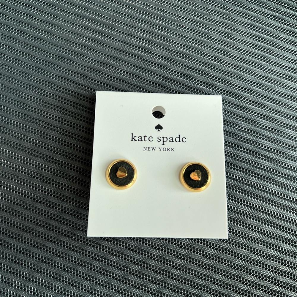 Kate Spade Gold and Black Earrings